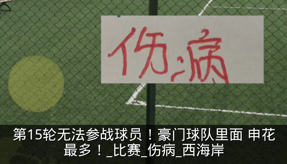 第15轮无法参战球员！豪门球队里面 申花最多！_比赛_伤病_西海岸